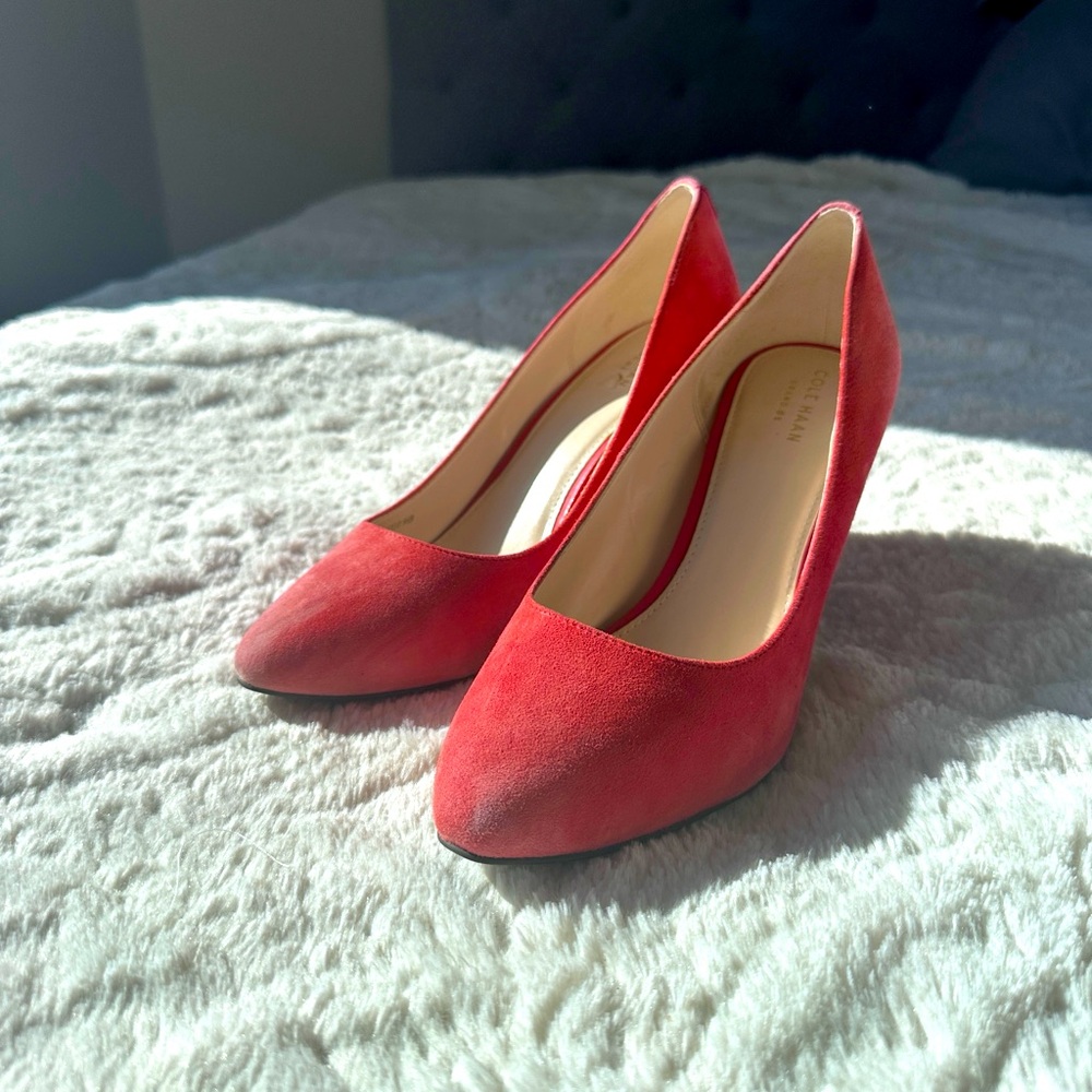 Cole Haan Salmon/Pink Suede Women's Pumps Size 10